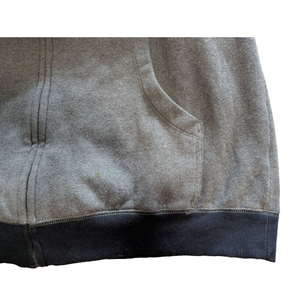 US Polo Assn Hoodie Full Zip Mens XL Gray/Black/Red Vintage Preowned - Picture 10 of 13